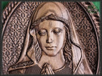 Virgin Mary wooden panel, Wood carved Virgin Mary, Religious catholic icons Gift ideas for women Gifts for mom Wooden Wall art