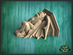 Devil  Gargoyle of wood, Carved Gothic Corbel Gargoyle, Fireplace Figure, Devil Victorian Wall Hanging