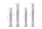 Perfect Carved Wooden Decorative Architectural,  Set 2pc, Corbel Wood pilasters for Fireplace, Pair of Carved Wood Trim Post Pillars