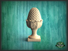Load image into Gallery viewer, Antique Newel Post Cap, 1pc, classical style, baroque style, wooden top, top of the pillar
