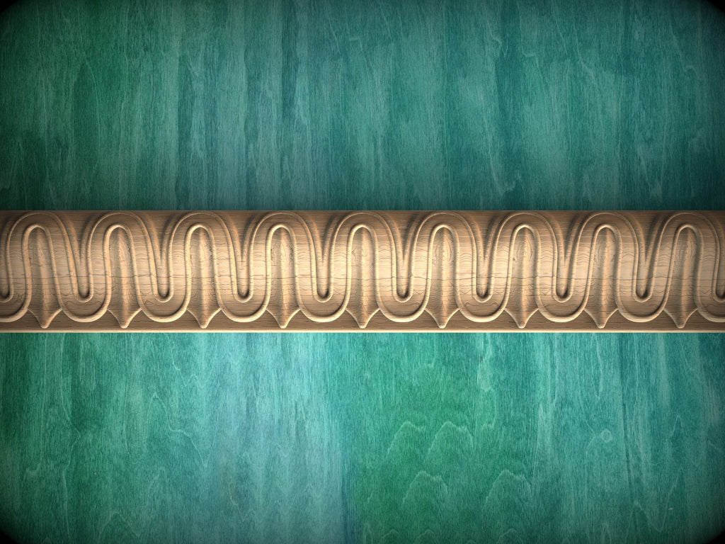 Antique style interior moulding from wood,  40" Neoclassical wooden moulding for cornices and friezes