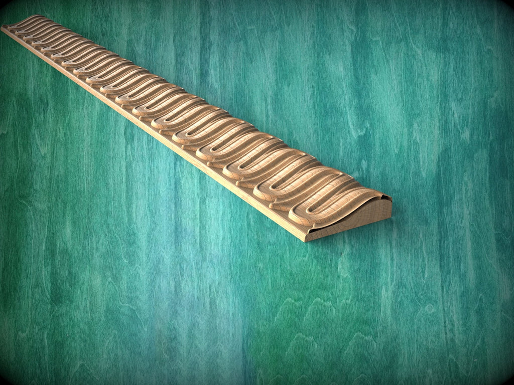 Antique style interior moulding from wood,  40" Neoclassical wooden moulding for cornices and friezes