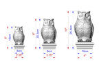 Owl Wooden Finial for Staircase Newel Post, Owl finial bed post, Owl statue of wood, Decorative Newel Post Cap Bird Face