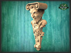 Mephistopheles corbel of wood, Gothic corbel, Devil corbel, Mephistopheles statue, Wall art, Figurine devil