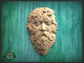 Greenman wood onlay, Greenman Plaque, Wooden Greenman, Green Man, Greenman Carving, Greenman Wood Art
