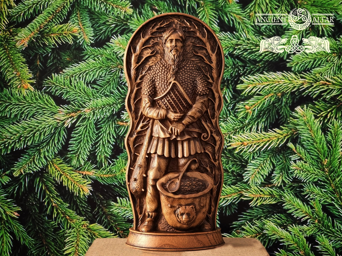 Dagda Irish god, giant Dagda, celtic god, pagan god, wiccan, wicca, altar, druid, witchcraft, gaelic