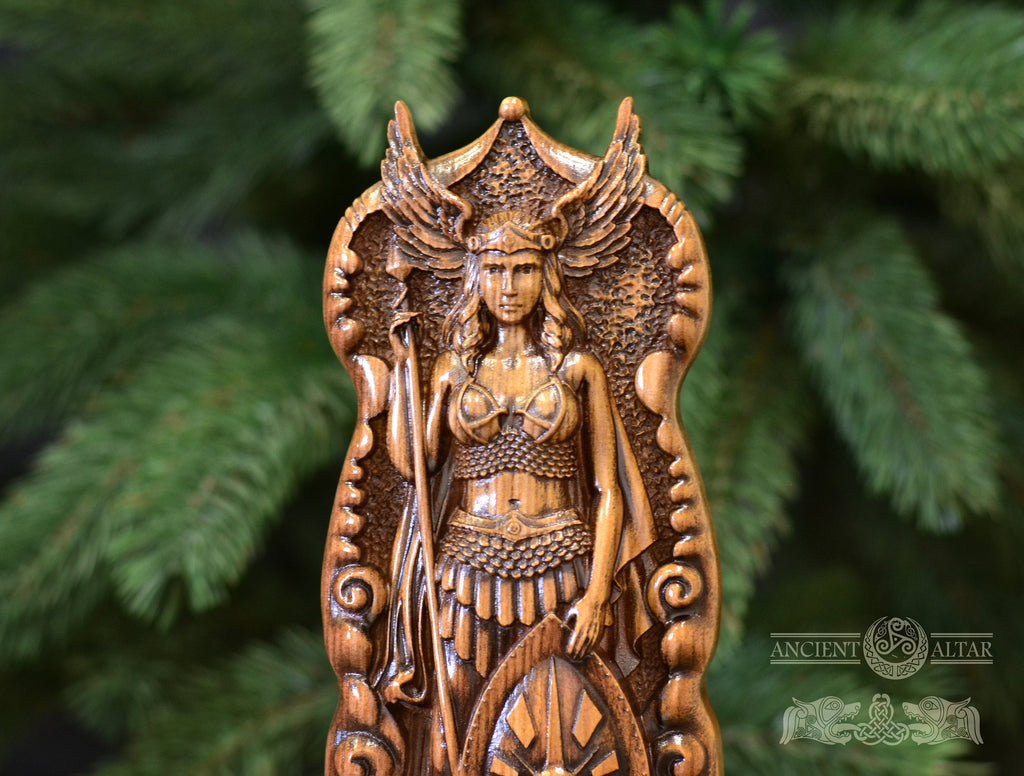 Valkyrie, Norse goddess Viking warrior Norse decor Valhalla, Asgard Norse mythology Saxon god, Viking decor Goddess statue German Odin Freya