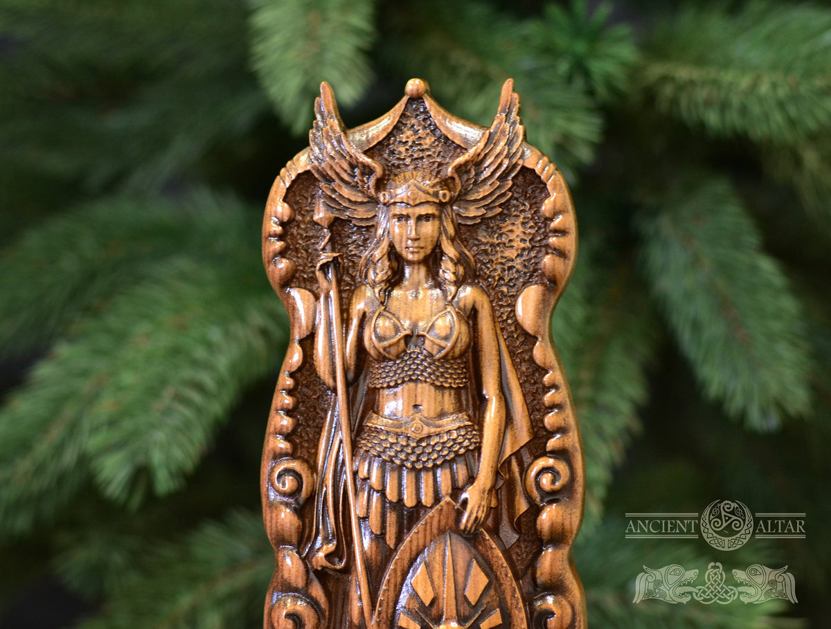 Valkyrie, Norse goddess Viking warrior Norse decor Valhalla, Asgard Norse mythology Saxon god, Viking decor Goddess statue German Odin Freya