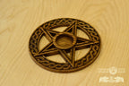 Altar candleholder, Candle holder, Scandinavian, home altar, runic stone, runes, norse, viking, heathen, handmade