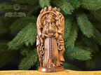 Sigyn Pagan goddess statue altar, Sigyn Wood figurine, Wooden sculpture, Wood carving, Altar pagan