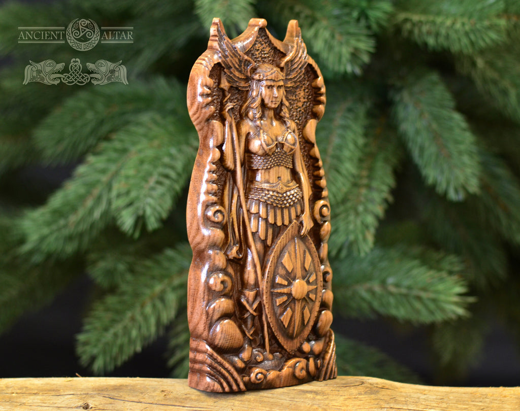 Valkyrie, Norse goddess Viking warrior Norse decor Valhalla, Asgard Norse mythology Saxon god, Viking decor Goddess statue German Odin Freya