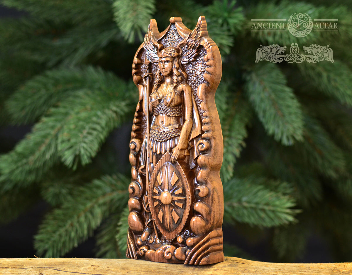 Valkyrie, Norse goddess Viking warrior Norse decor Valhalla, Asgard Norse mythology Saxon god, Viking decor Goddess statue German Odin Freya