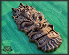 Carved Wood Mask, African Wood mask wall art, wood tribal mask, tiki mask wood