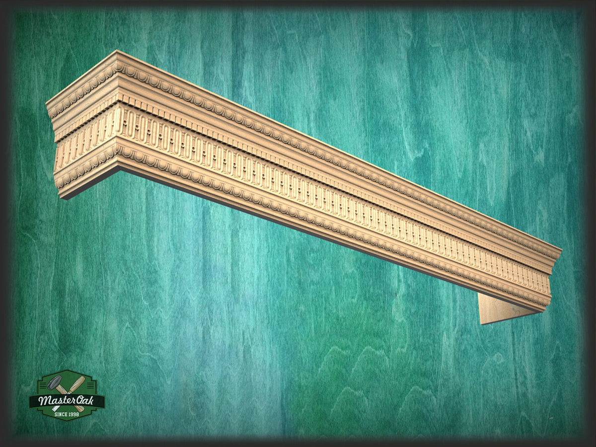 Pelmet of wood, Baroque Pelmet,  Antique classic carved curtain rod of wood pelmet
