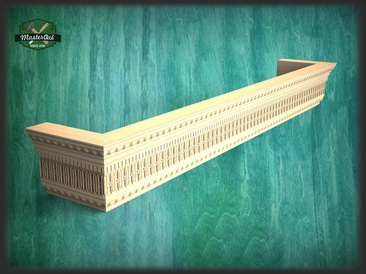 Pelmet of wood, Baroque Pelmet,  Antique classic carved curtain rod of wood pelmet