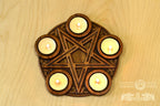 Candle holder, Altar candleholder, Scandinavian, home altar, runic stone, runes, norse, viking, heathen, handmade