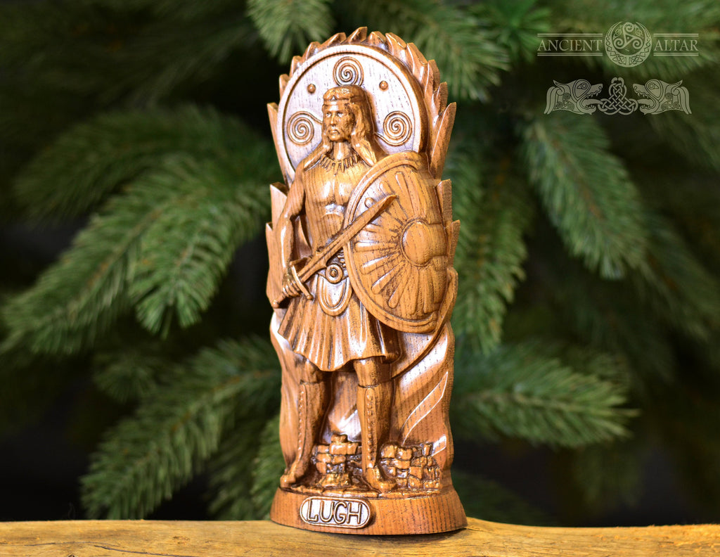 Lugh Statue, Lugh Irish God, celtic god, altar statue, pagan god