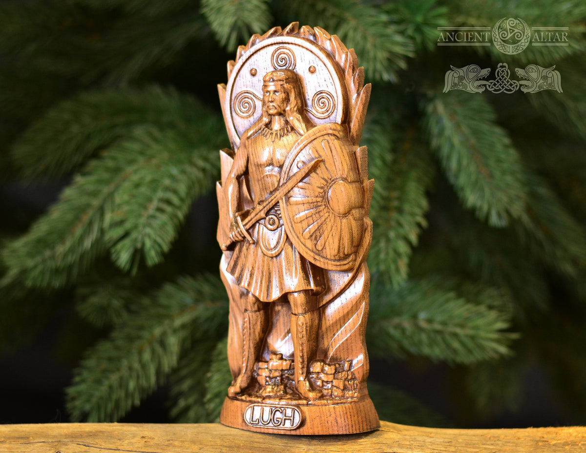 Lugh Statue, Lugh Irish God, celtic god, altar statue, pagan god