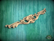Load image into Gallery viewer, Carved Wood Onlay for Fireplace Mantel, 1pc, Home Wall Embellishments, Furniture Carving, Wood Onlay
