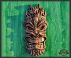 Carved Wood Mask, African Wood mask wall art, wood tribal mask, tiki mask wood