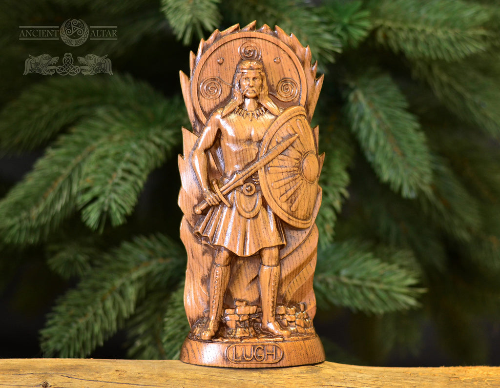Lugh Statue, Lugh Irish God, celtic god, altar statue, pagan god