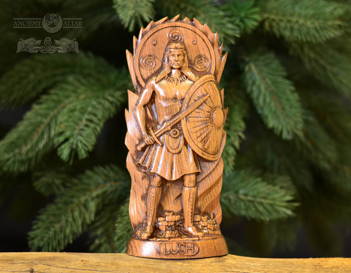 Lugh Statue, Lugh Irish God, celtic god, altar statue, pagan god