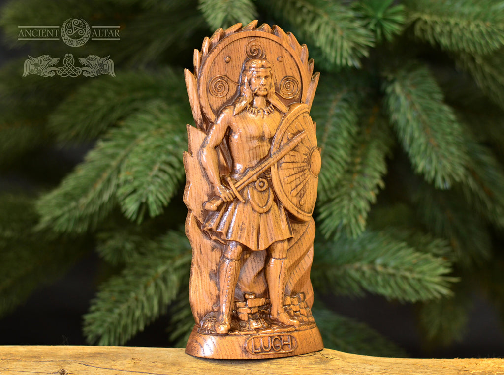 Lugh Statue, Lugh Irish God, celtic god, altar statue, pagan god