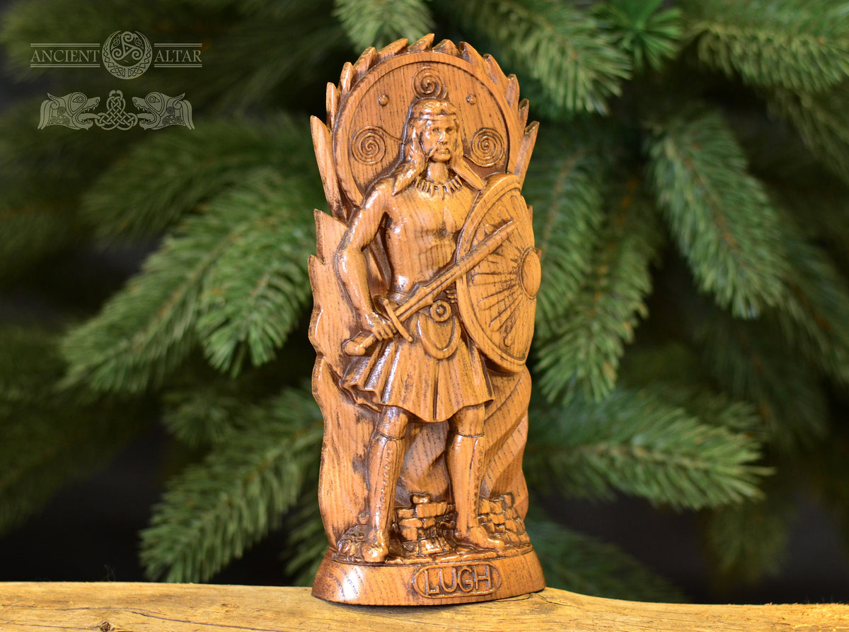 Lugh Statue, Lugh Irish God, celtic god, altar statue, pagan god