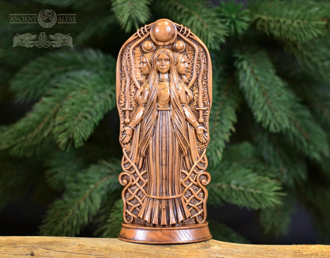 Hecate Goddess of Magic Black Statue, Hecate key, Witch statue, Pagan home altar,  witches, wicca statue, druid, witchcraft, hecate altar
