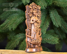 Load image into Gallery viewer, Idunn statue, Iduna, Idunna, God viking, god Wood carved Iduna statue pagan paganism goddes sculpture wooden scandinavian pantheon
