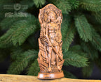 Morrigan statue, Goddess wooden statue Celtic Goddess, Morrigan wood figure Wooden carved statuette Statue for the home altar