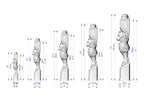 Carved Lion Decorative Post for Staircase from solid wood, 1pc, Lion statue, Custom size wood balusters for stairs