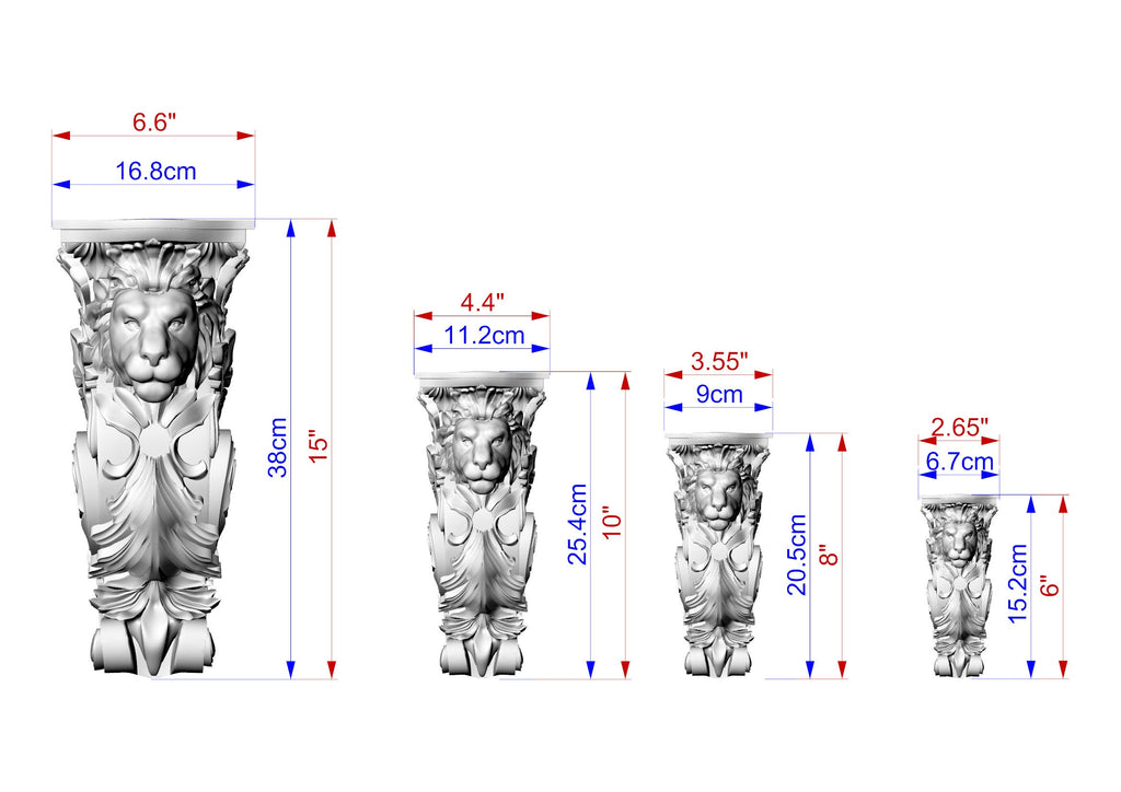 Corbel Lion of wood, Unpainted, Decorative Carved Wooden Corbel, 1pc, Home Wall Embellishments, wood onlays, wood wall art decor