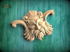 Green man Wall Plaque, Wooden Face Onlay, Green Man of wood, Wood Green Man, Oak Green Man Plaque, Green Man carved
