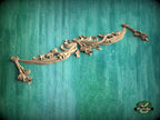 Classic Style Swag Onlay with Bows made  of wood, 1pc, Home Wall Embellishments, Furniture Carving, Wood Onlay