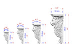 Corbel Lion of wood, Unpainted, Decorative Carved Wooden Corbel, 1pc, Home Wall Embellishments, wood onlays, wood wall art decor