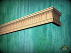 Wooden Window Valance with acantus leaves, Cornice Board, Baroque Pelmet,  Antique classic carved curtain rod of wood pelmet