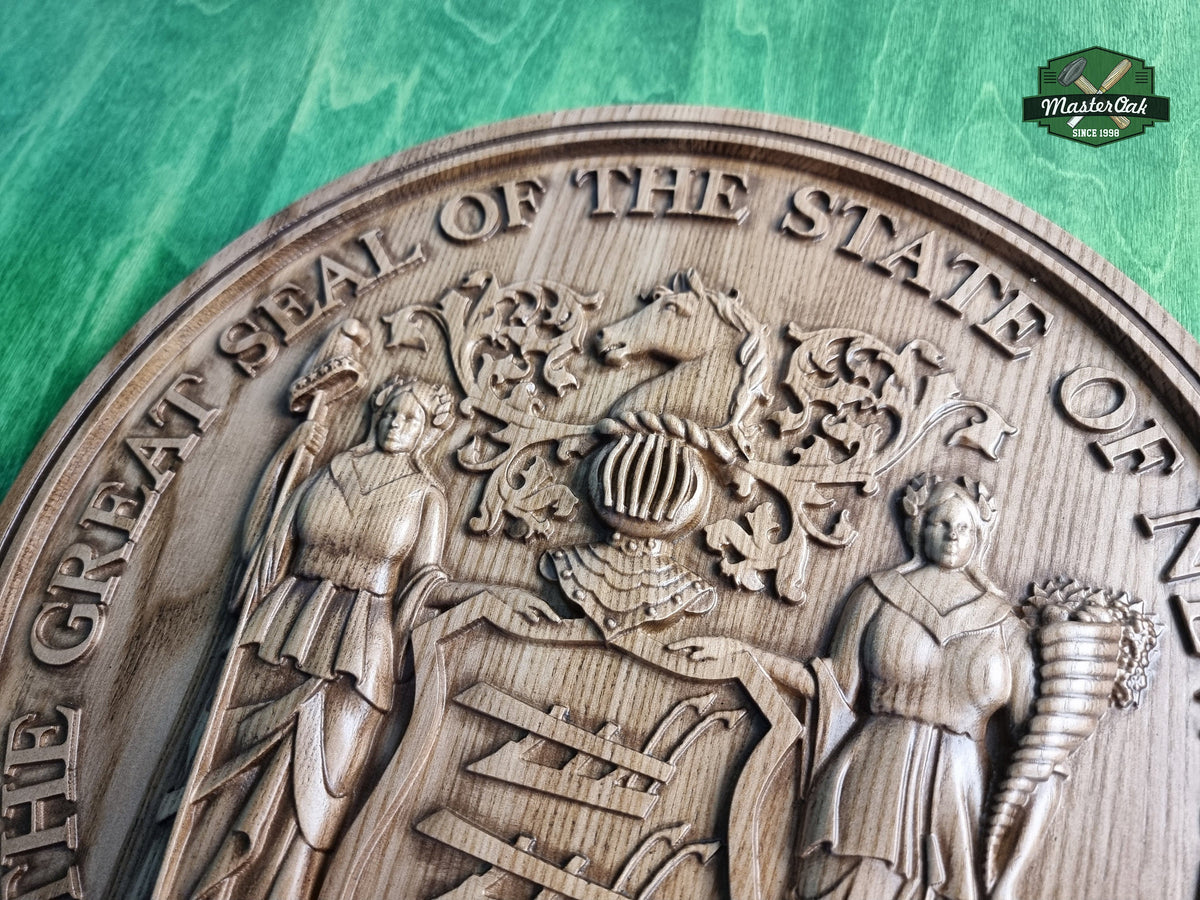 The Great Seal Of The State of New Jersey, wall hanging, New Jersey Logo state seal