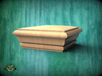 Square Staircase Newel Post Cap, Square Post Finials, Square bed cap