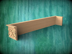 Wooden Window Pelmet, Cornice Board, Baroque Pelmet,  Antique classic carved curtain rod of wood pelmet