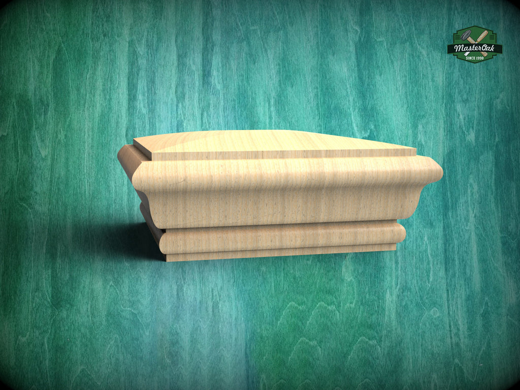 Square Staircase Newel Post Cap, Square Post Finials, Square bed cap