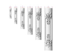 Handcrafted Carved floral style pilasters , Set 2pc, Pair of Carved Wood Trim Post Pillars