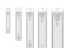 Load image into Gallery viewer, Traditional antique style carved floral pilaster, Unfinished, column classic flute ionic, Carved Wood Trim Post Pillars
