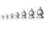 Decorative Antique Style Wooden Staircase Finial, Twisted cap, Staircase Newel Post Cap, Bed finials