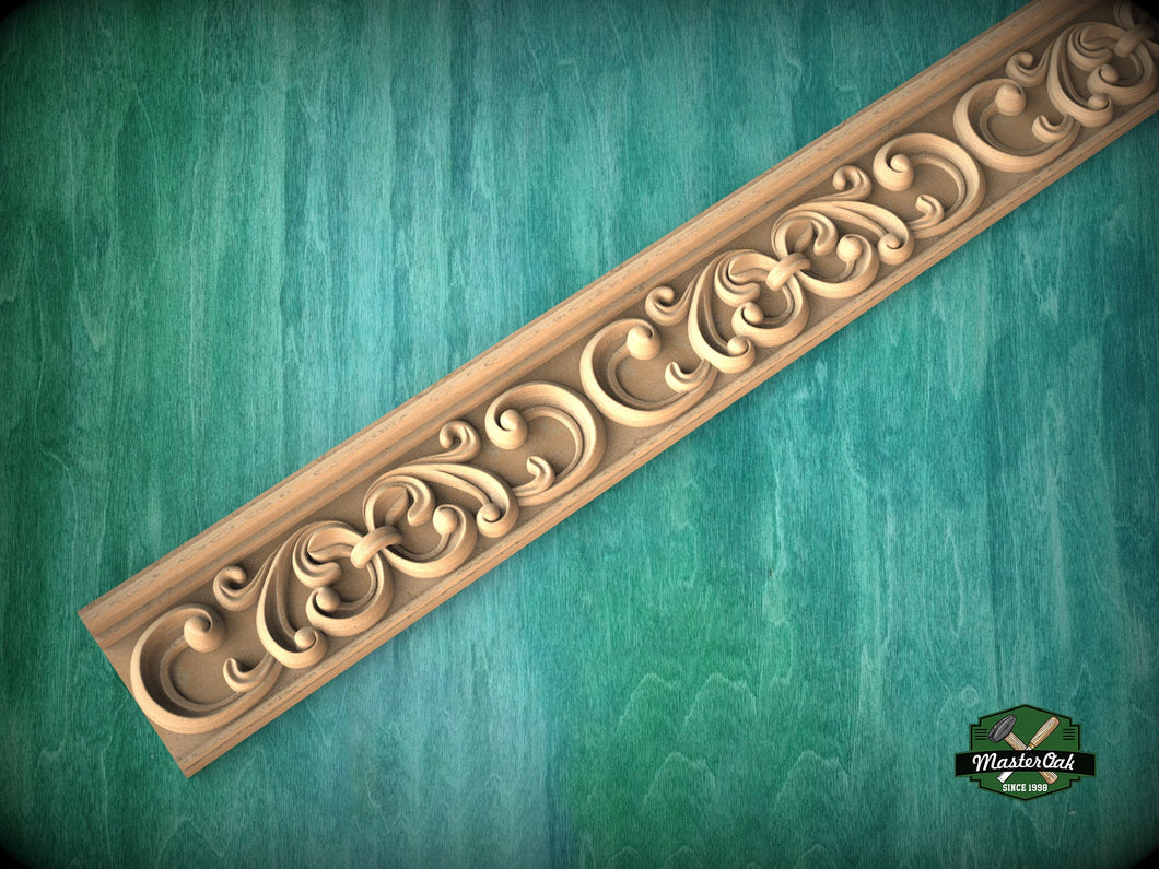 Hand-carved classical molding 40