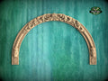 Carved Wood Arch - acanthus leaf, 1pc, Home Wall Embellishments, Furniture Carving, Wood Onlay