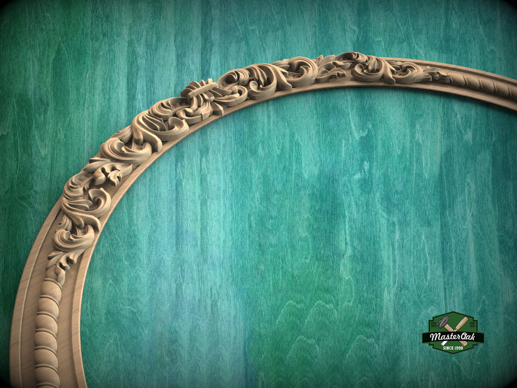 Carved Wood Arch - acanthus leaf, 1pc, Home Wall Embellishments, Furniture Carving, Wood Onlay