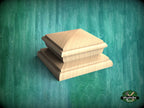 Square Staircase Newel Post Cap, Square Post Finials, Square bed cap