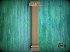 Classical wood ionic  pilaster, Unfinished, column classic flute ionic, Carved Wood Trim Post Pillars