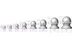 Wooden Carved Post Finials with round base, Staircase Newel Post Cap, Bed finials